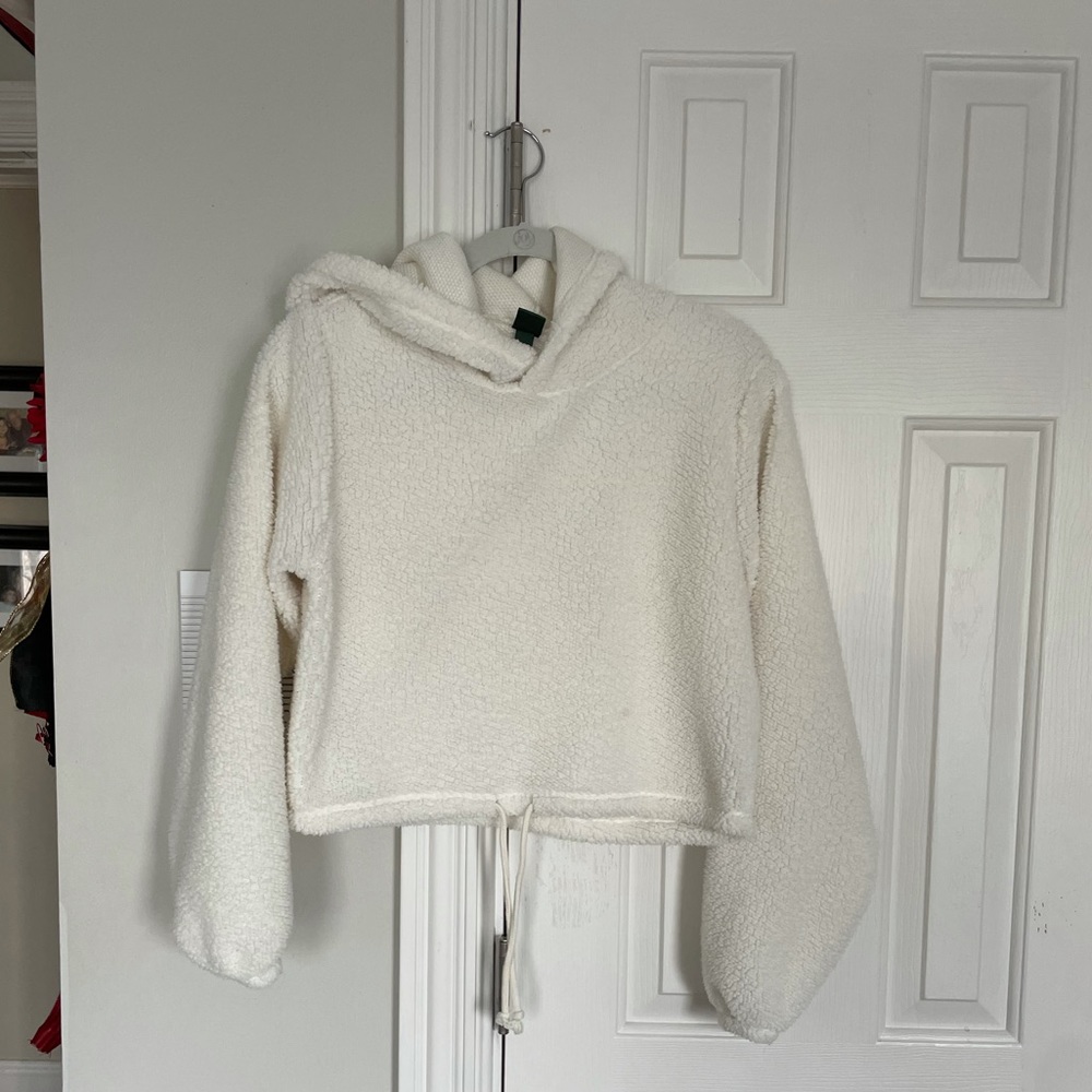 (2/$15) Wild Fabel Sherpa cropped pullover
